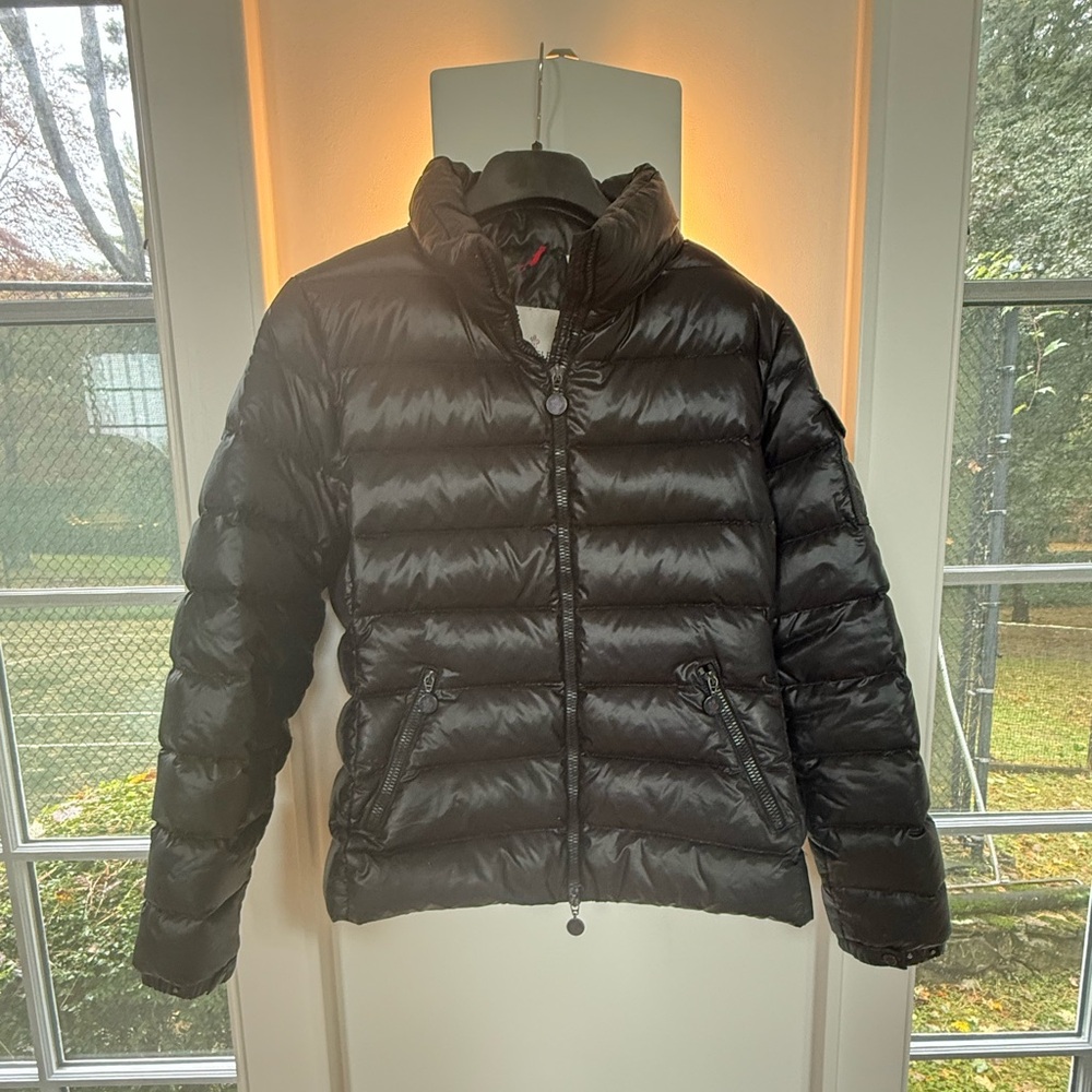 Moncler Shiny Black Down Jacket